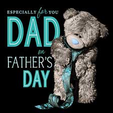 3D Holographic Dad Me to You Bear Father Day Card Image Preview